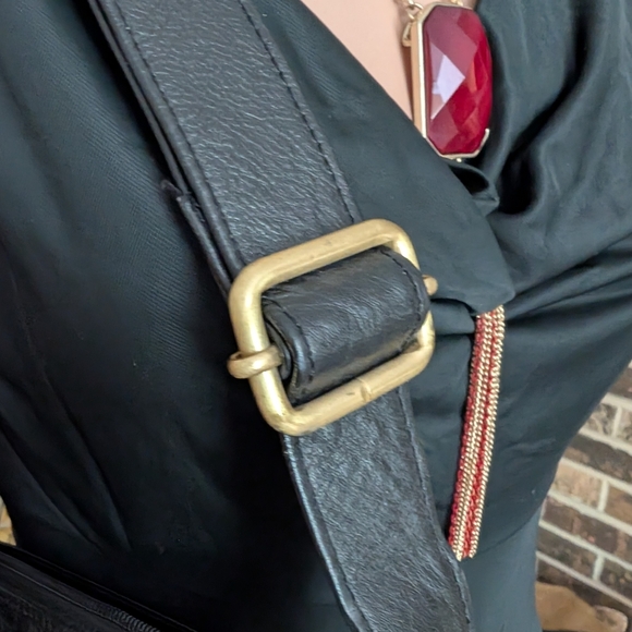 Great American leatherworks black bag with bronze rivets eeuc - Picture 15 of 15